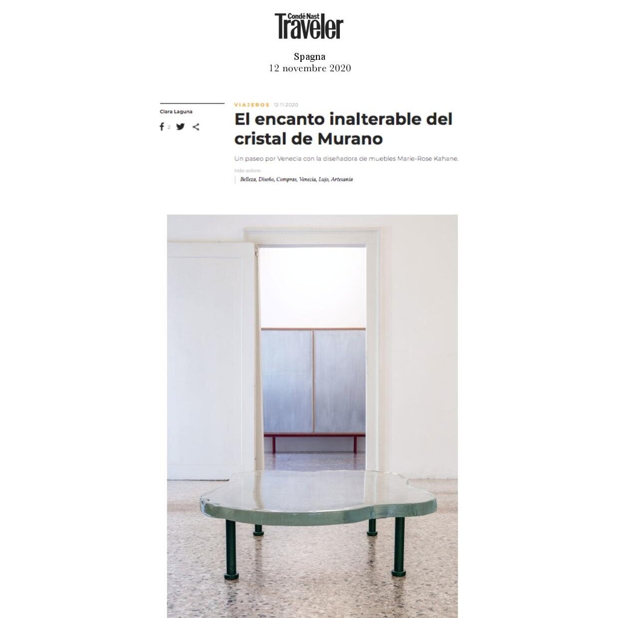 CONDE NAST TRAVELER, NOVEMBER 2020