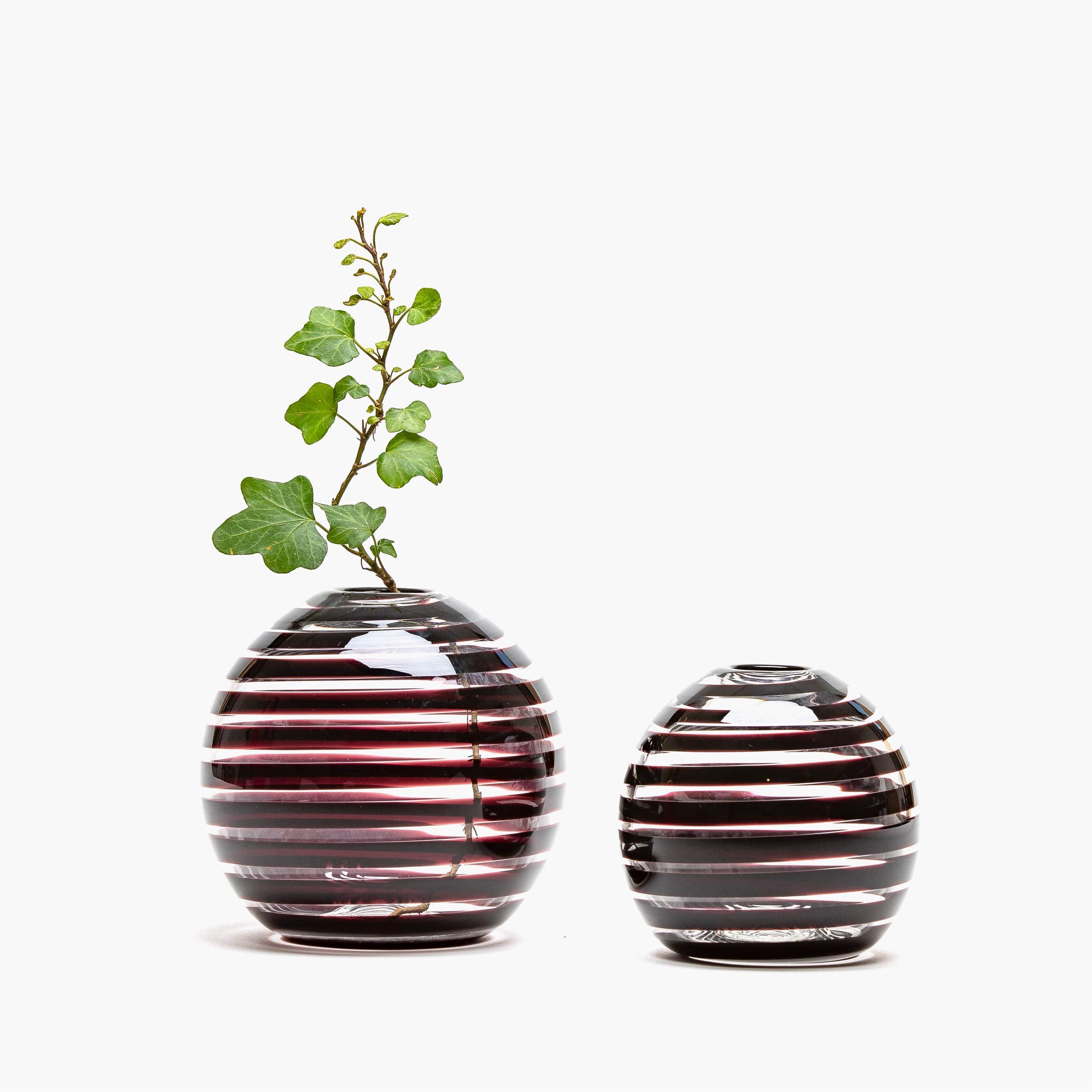 YALI A NASTRO BOLLA VASE BLACK