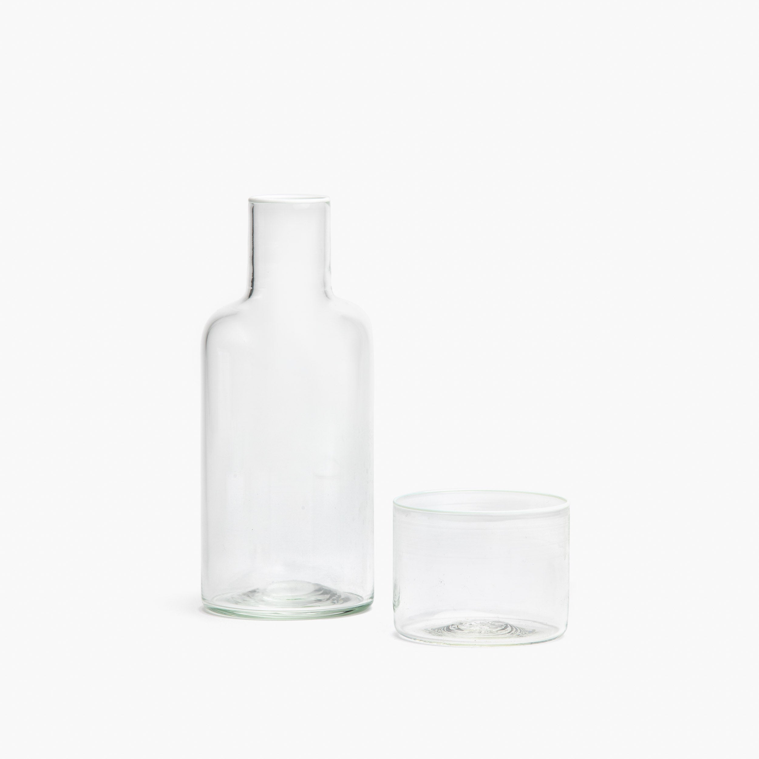 YALI CRISTALLO A BORDO DUO CARAFE SET WHITE