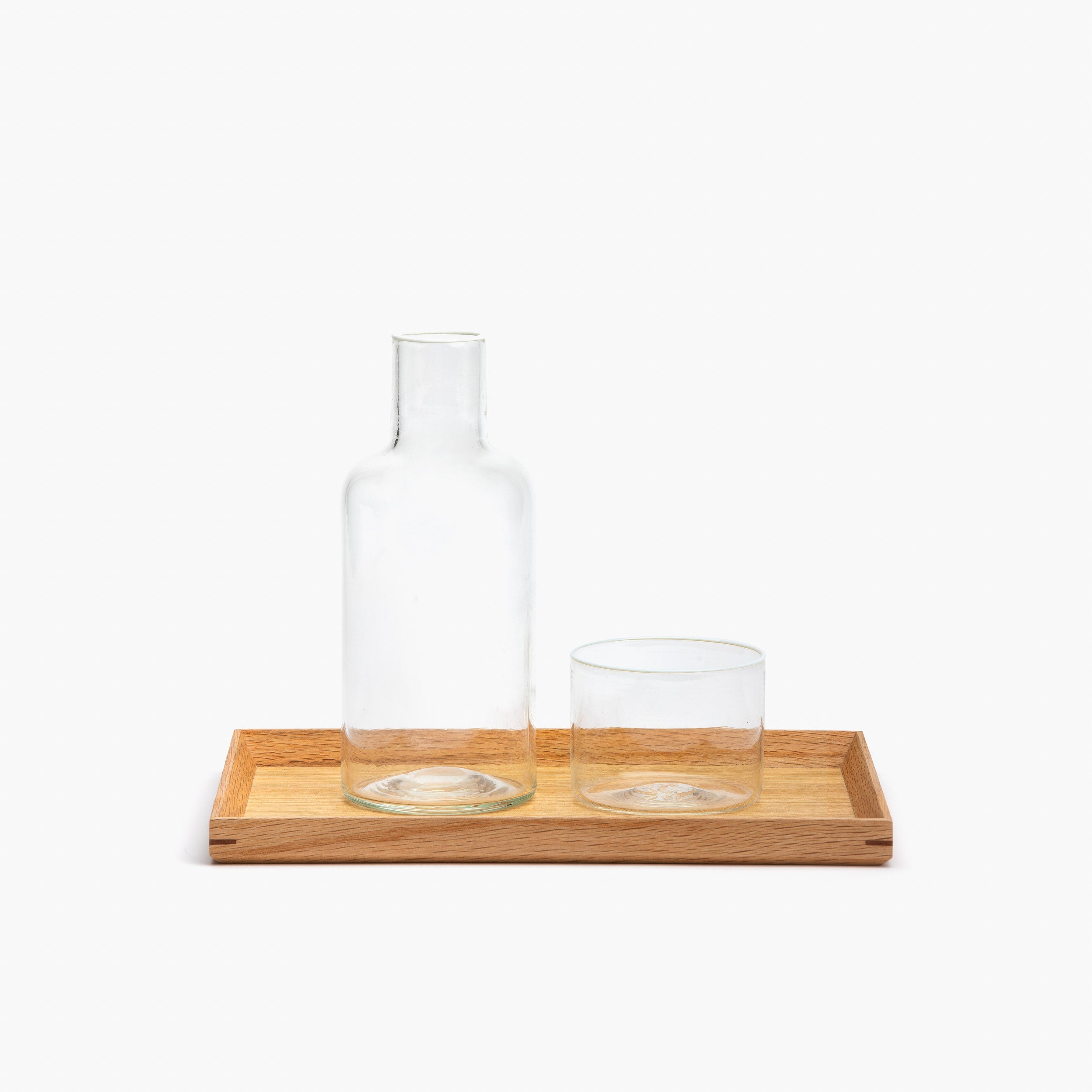 YALI CRISTALLO A BORDO DUO CARAFE SET WHITE