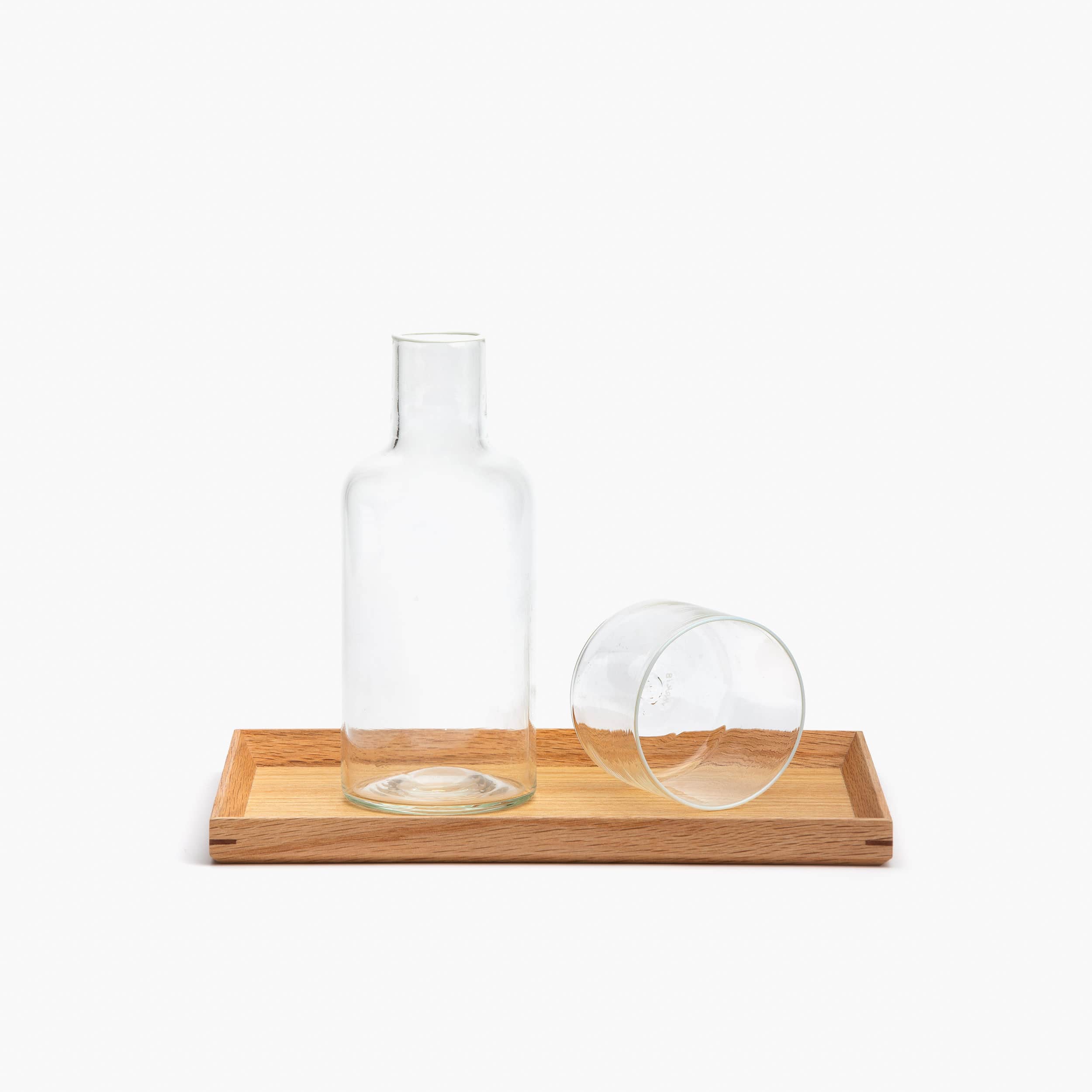 YALI CRISTALLO A BORDO DUO CARAFE SET WHITE