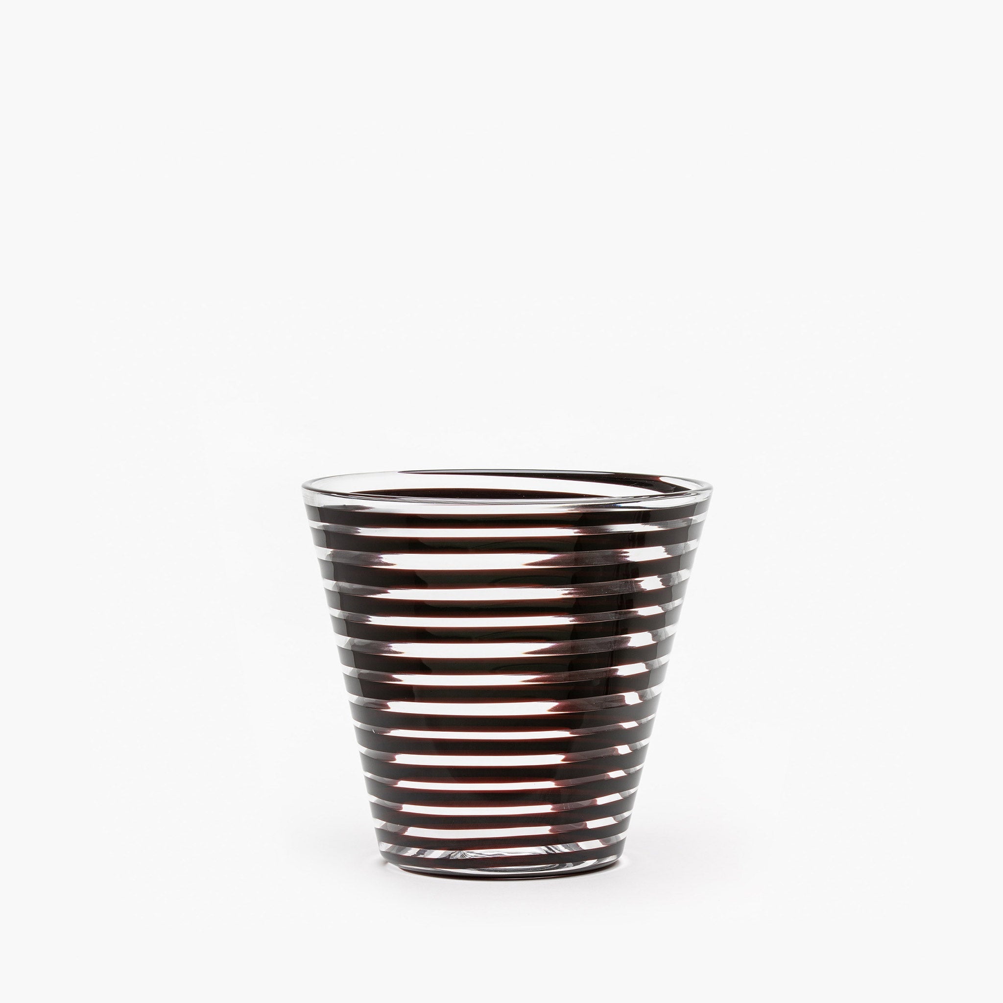 YALI A NASTRO CONICO BOWL VASE BLACK