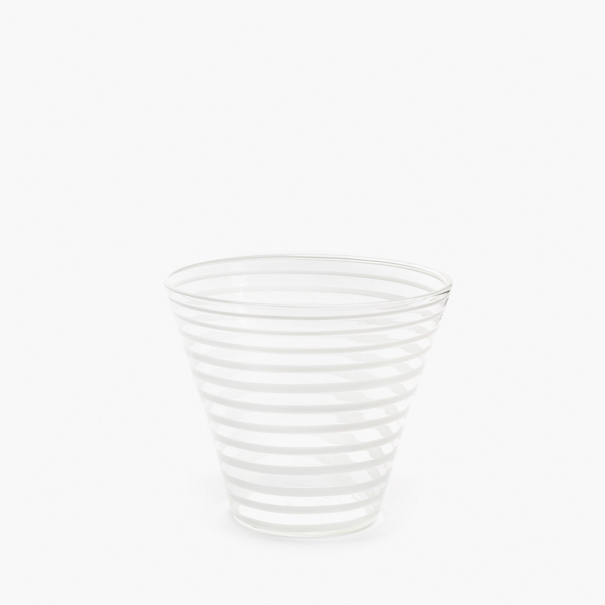 YALI A NASTRO CONICO BOWL VASE WHITE