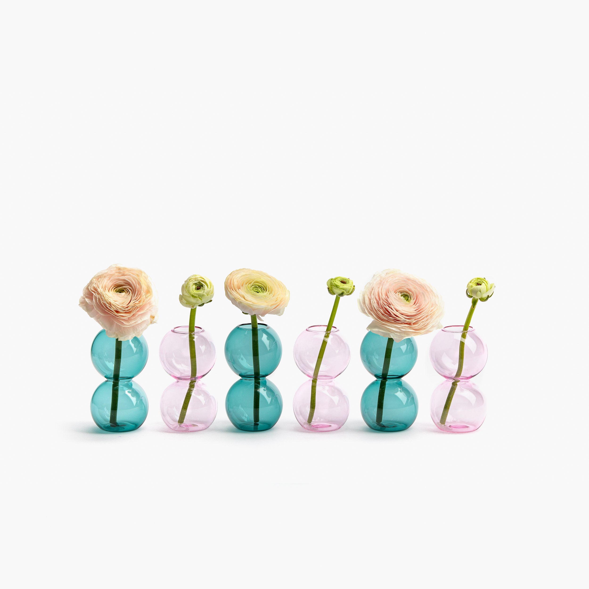 YALI BUBBLE VASE TEAL SMALL