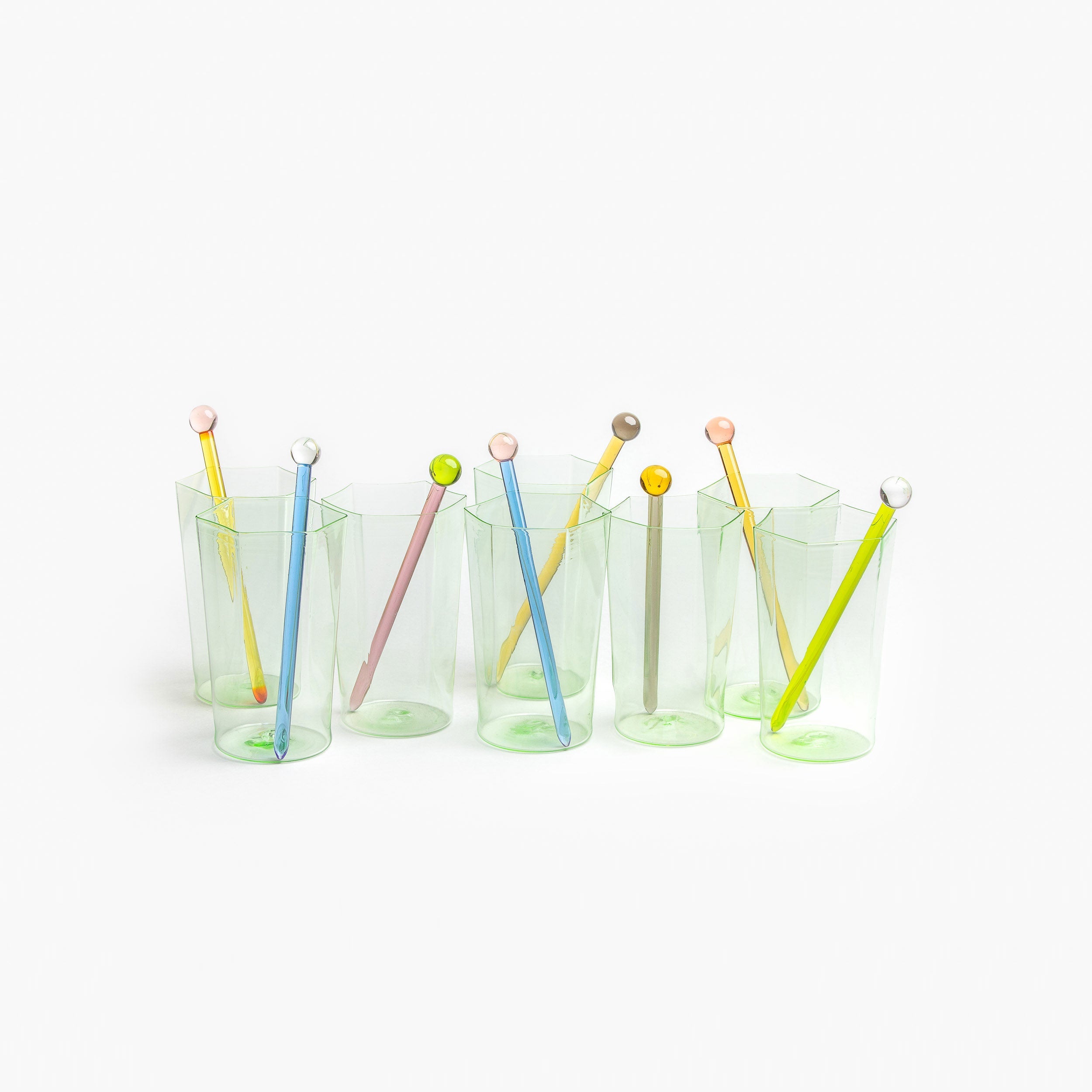 YALI CLASSICS COCKTAIL STIRRERS SET OF EIGHT