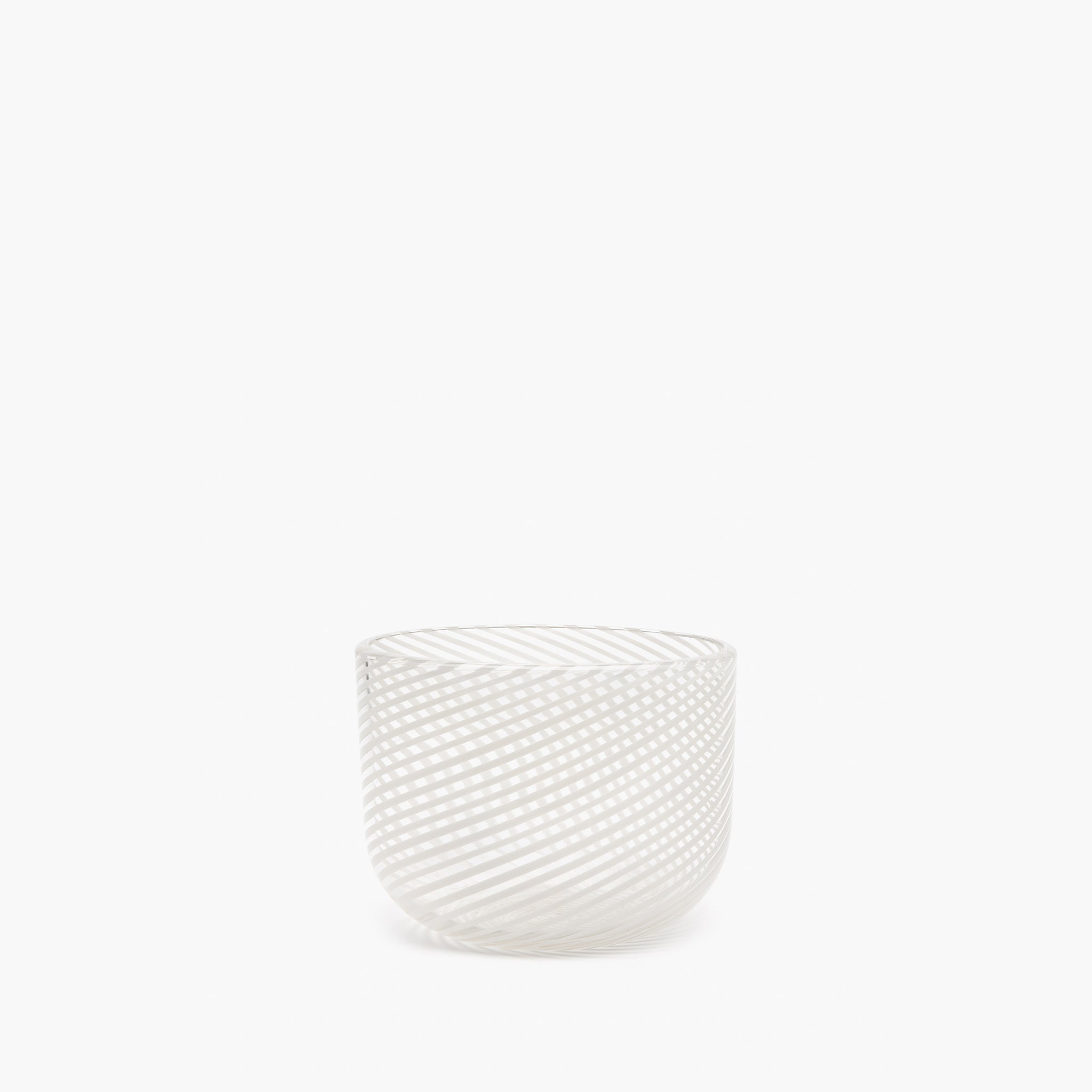 YALI FILIGRANA OVAL VASE WHITE LOW