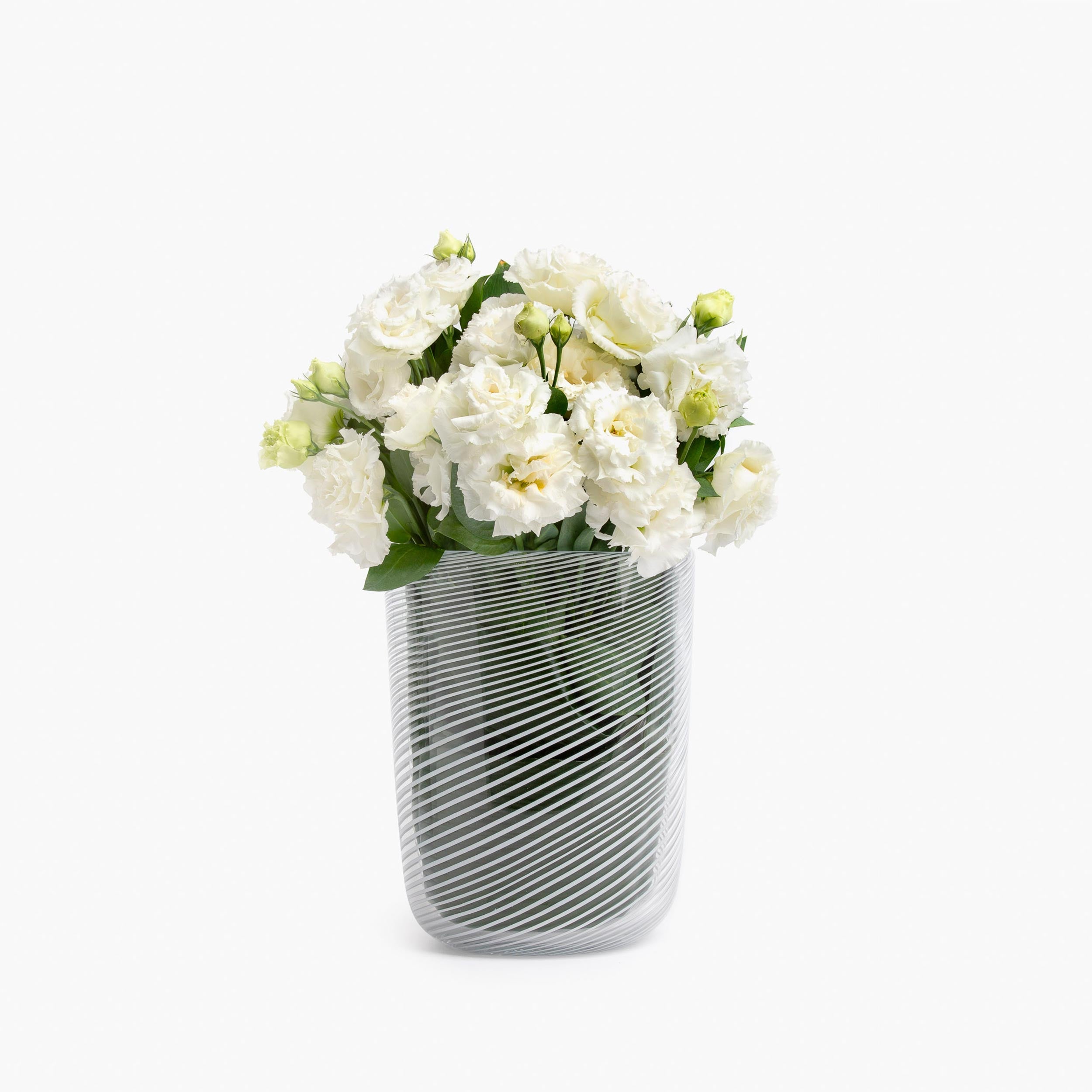 YALI FILIGRANA OVAL VASE WHITE TALL