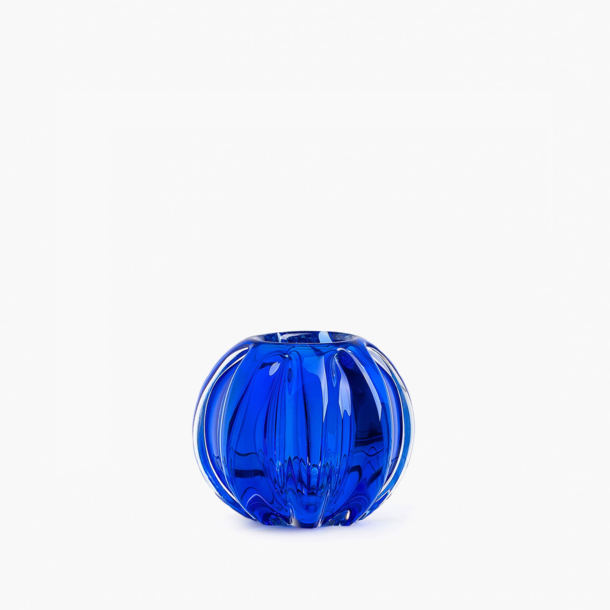 YALI FIORI BOLLA VASE BLUE MEDIUM