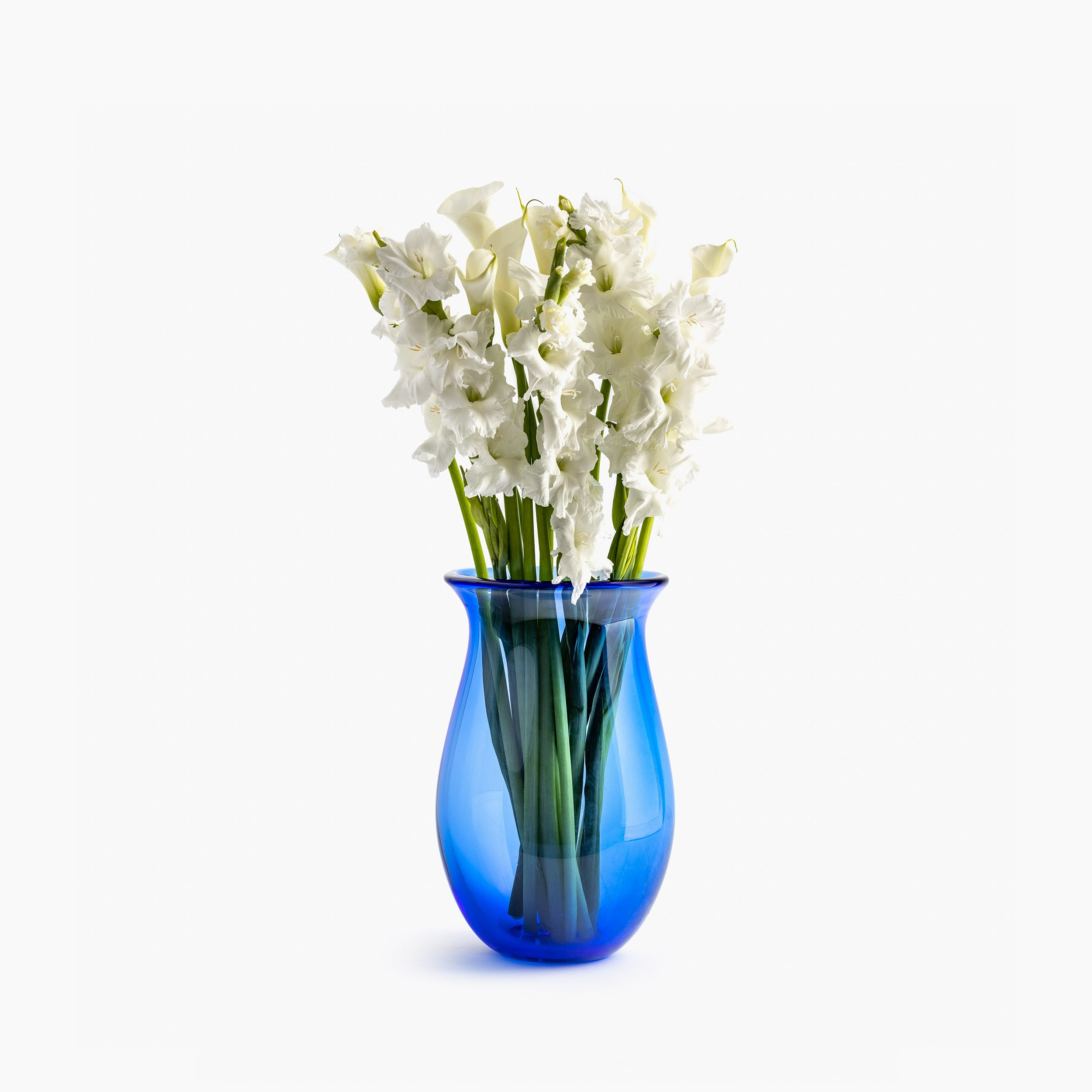 YALI FIORI LANTERN VASE BLUE