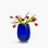 YALI FIORI UOVO VASE COBALT BLUE