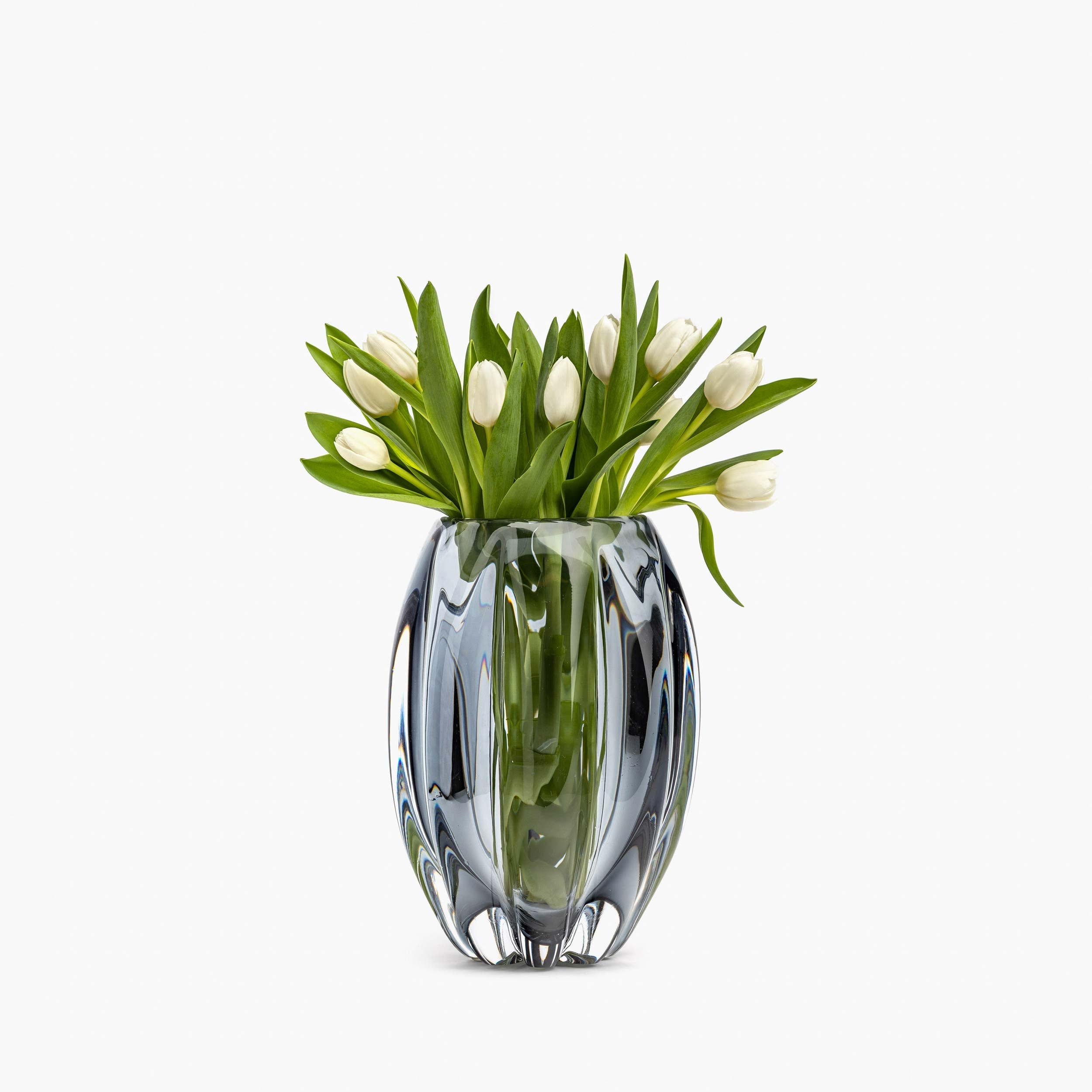 YALI FIORI UOVO VASE LIGHT GREY