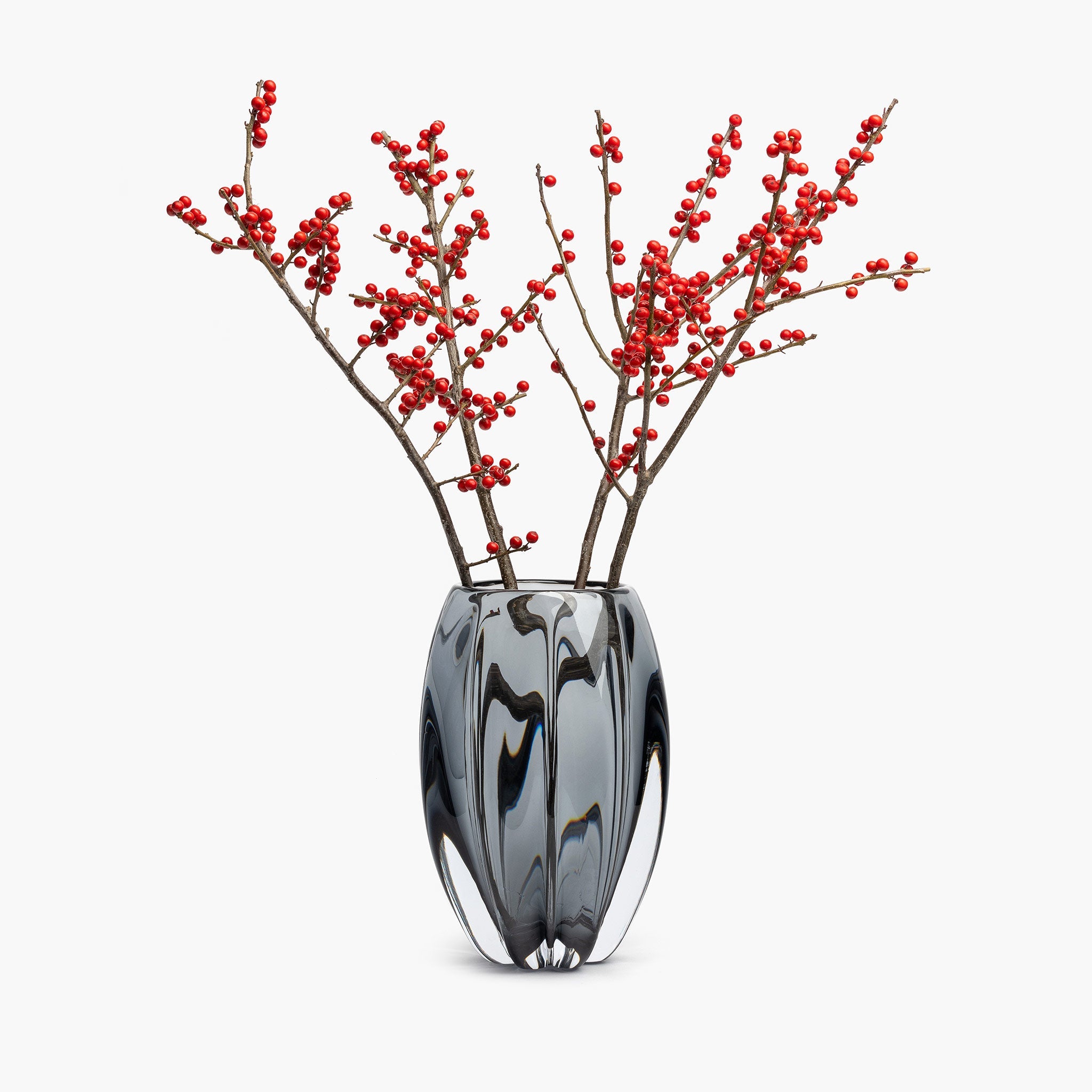 YALI FIORI UOVO VASE LIGHT GREY