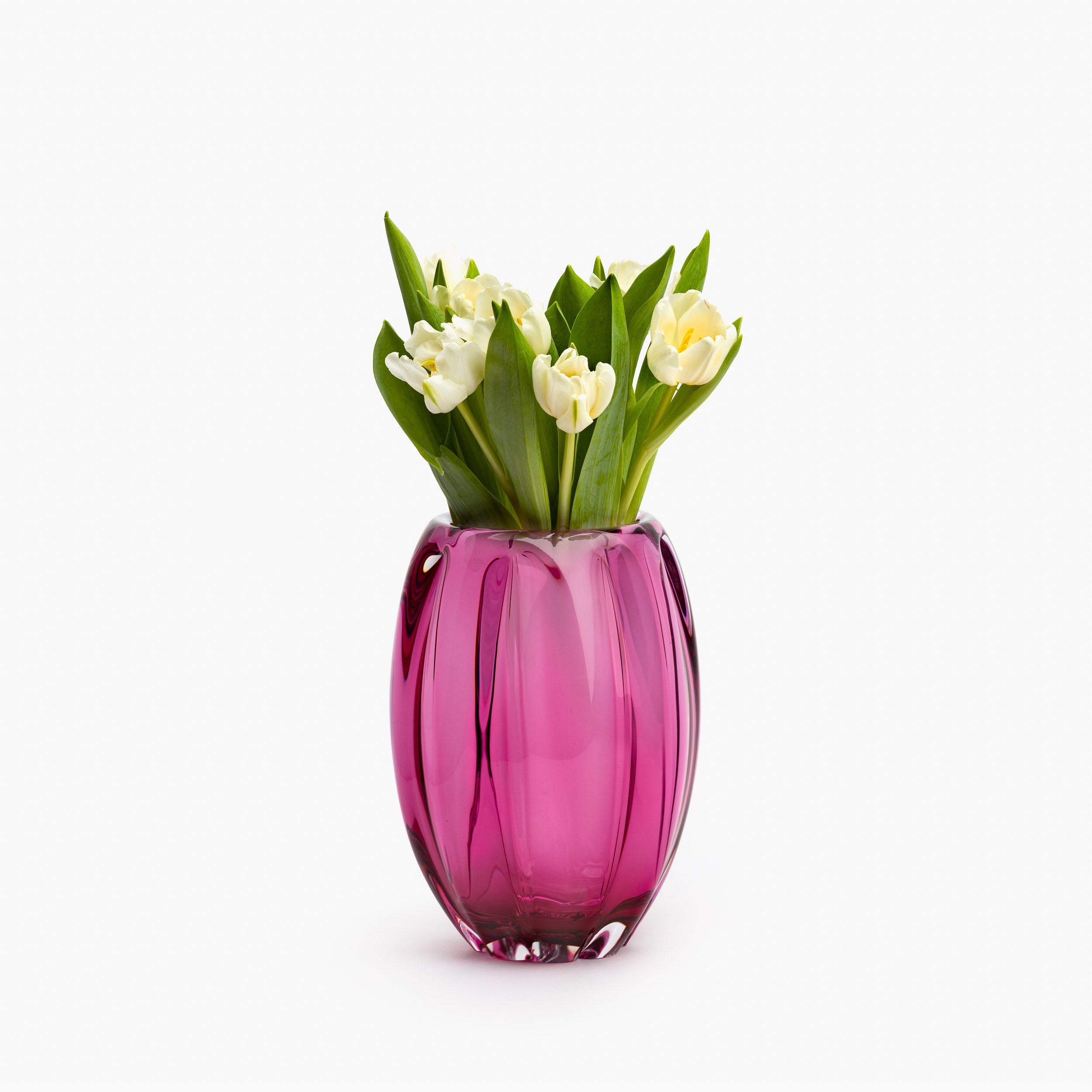 YALI FIORI UOVO VASE RUBINO