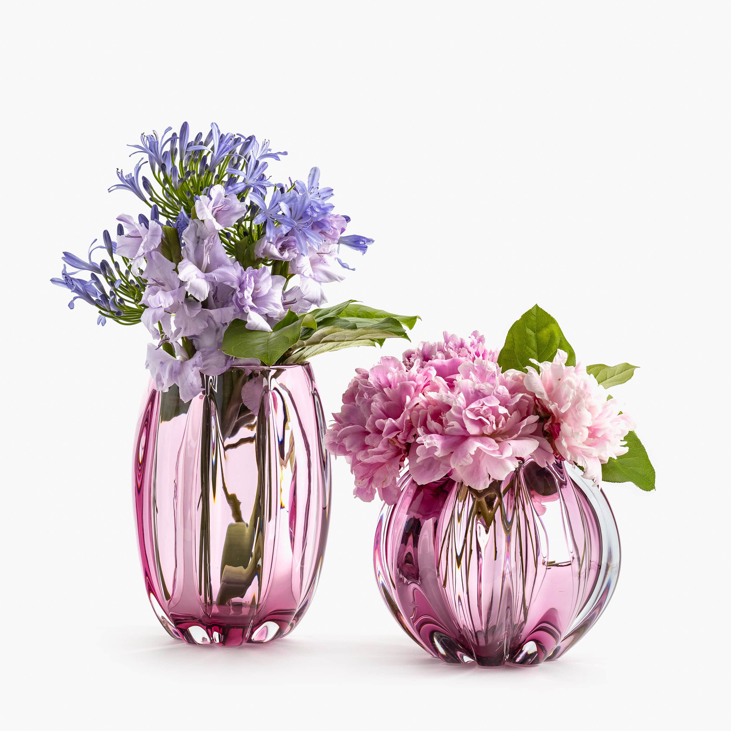 YALI FIORI UOVO VASE RUBINO