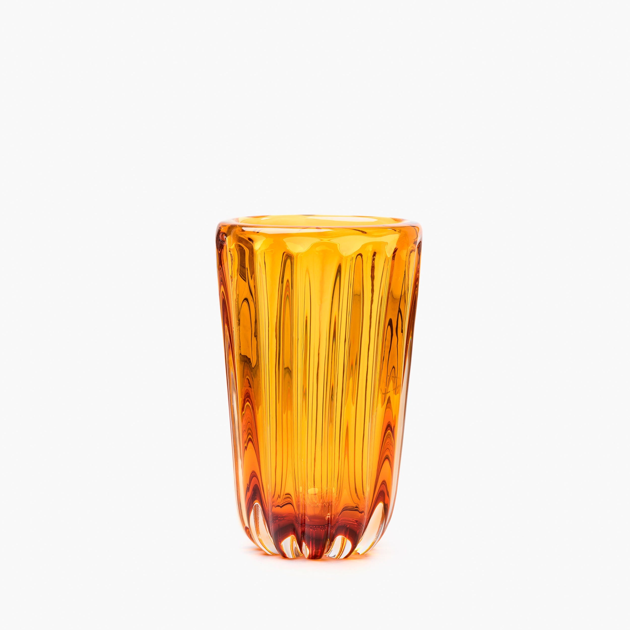 YALI FIORI VASE LARGE AMBER