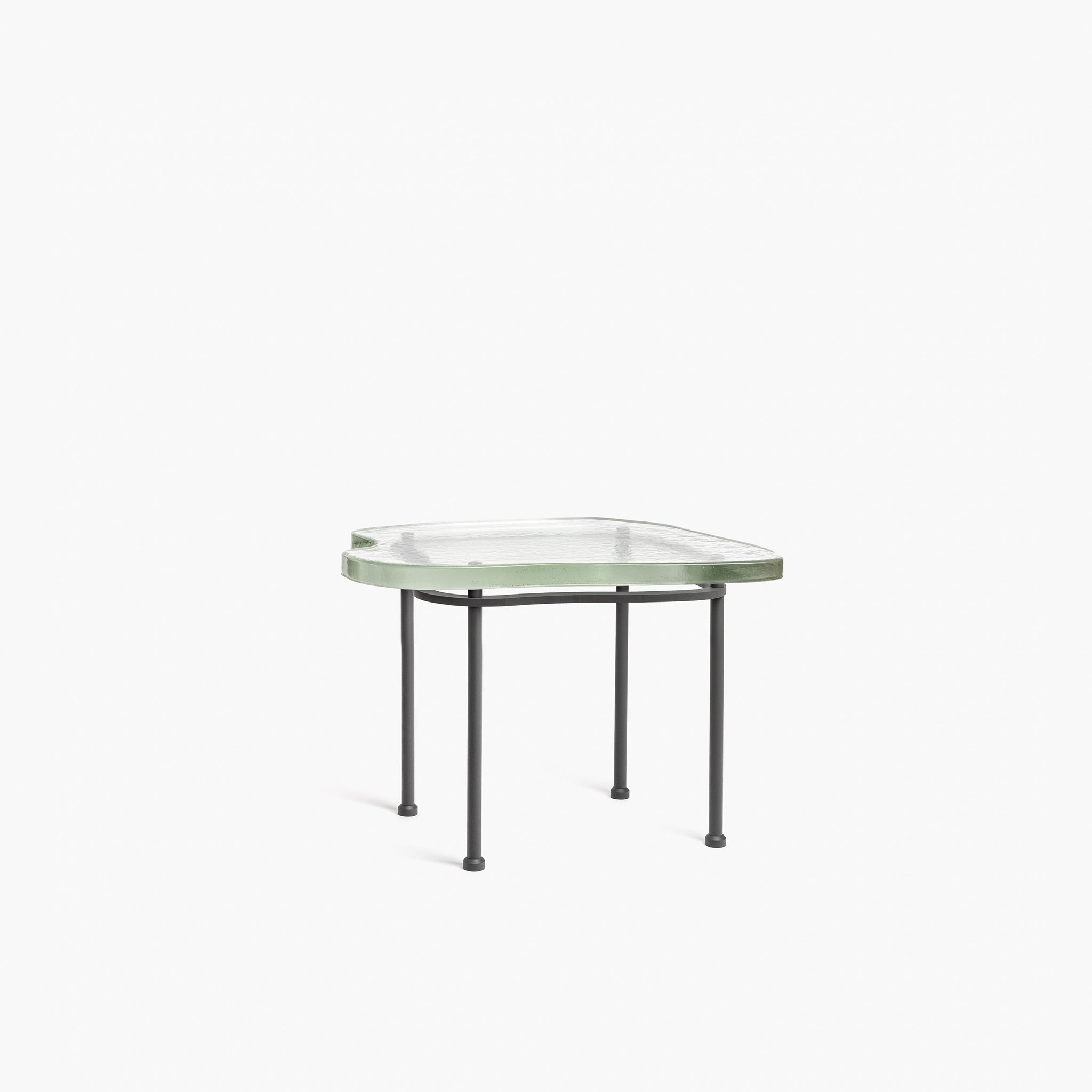 YALI ISOLA SIDE TABLE CLEAR DARK GREY