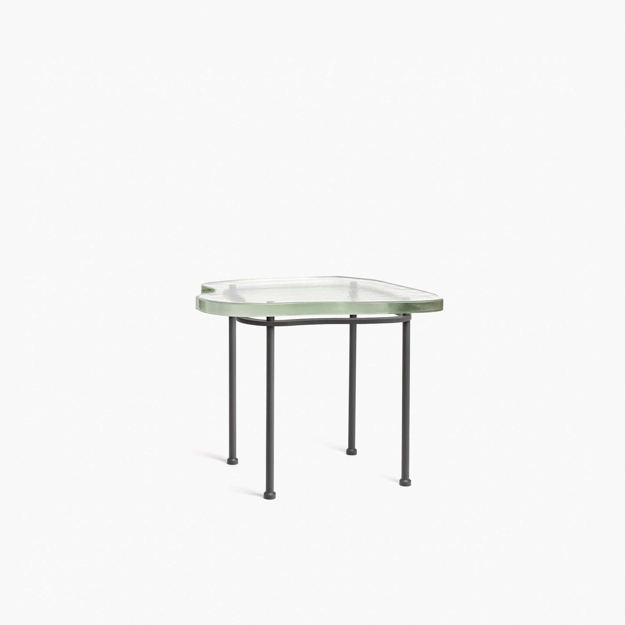 YALI ISOLA SIDE TABLE CLEAR DARK GREY