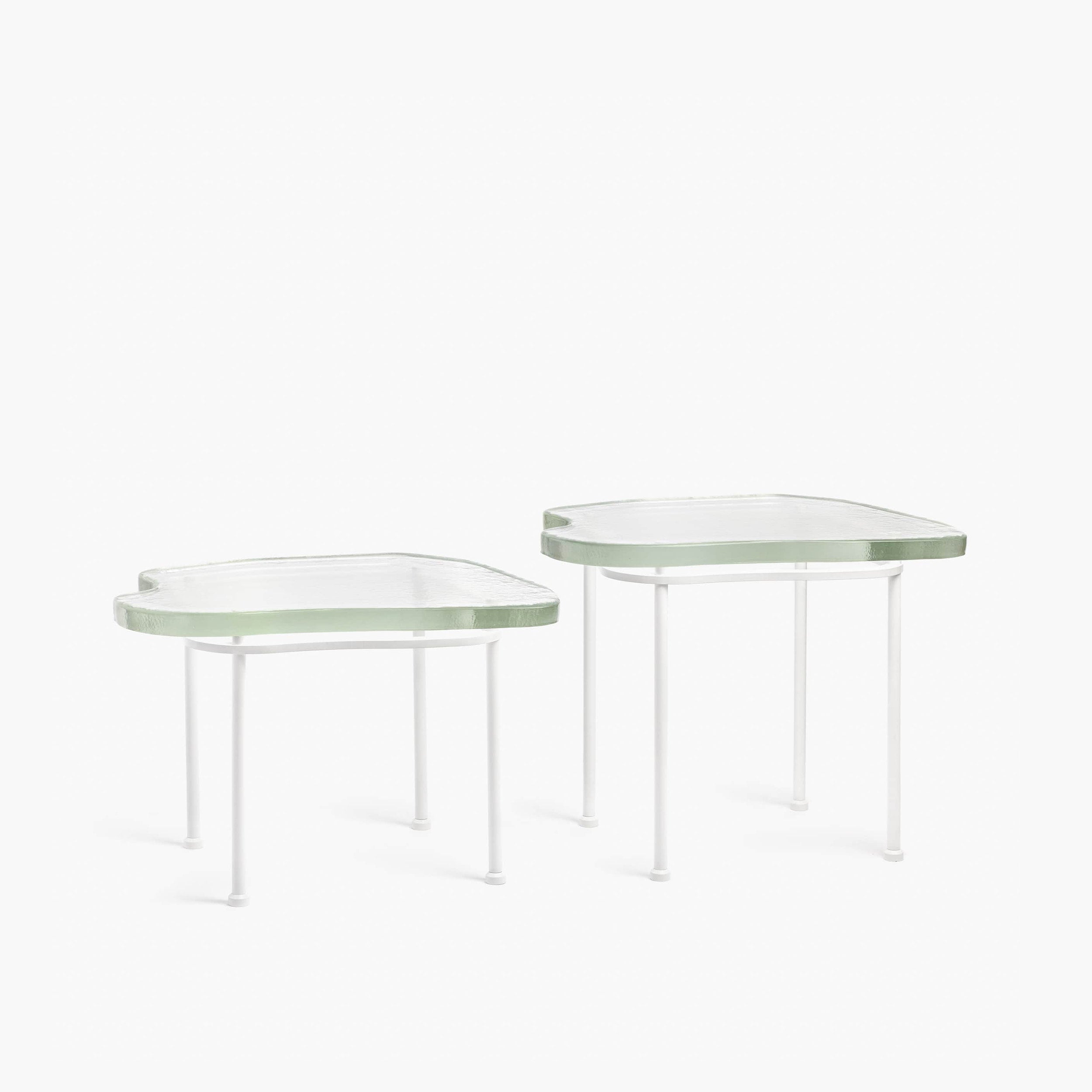 YALI ISOLA SIDE TABLE CLEAR WHITE 