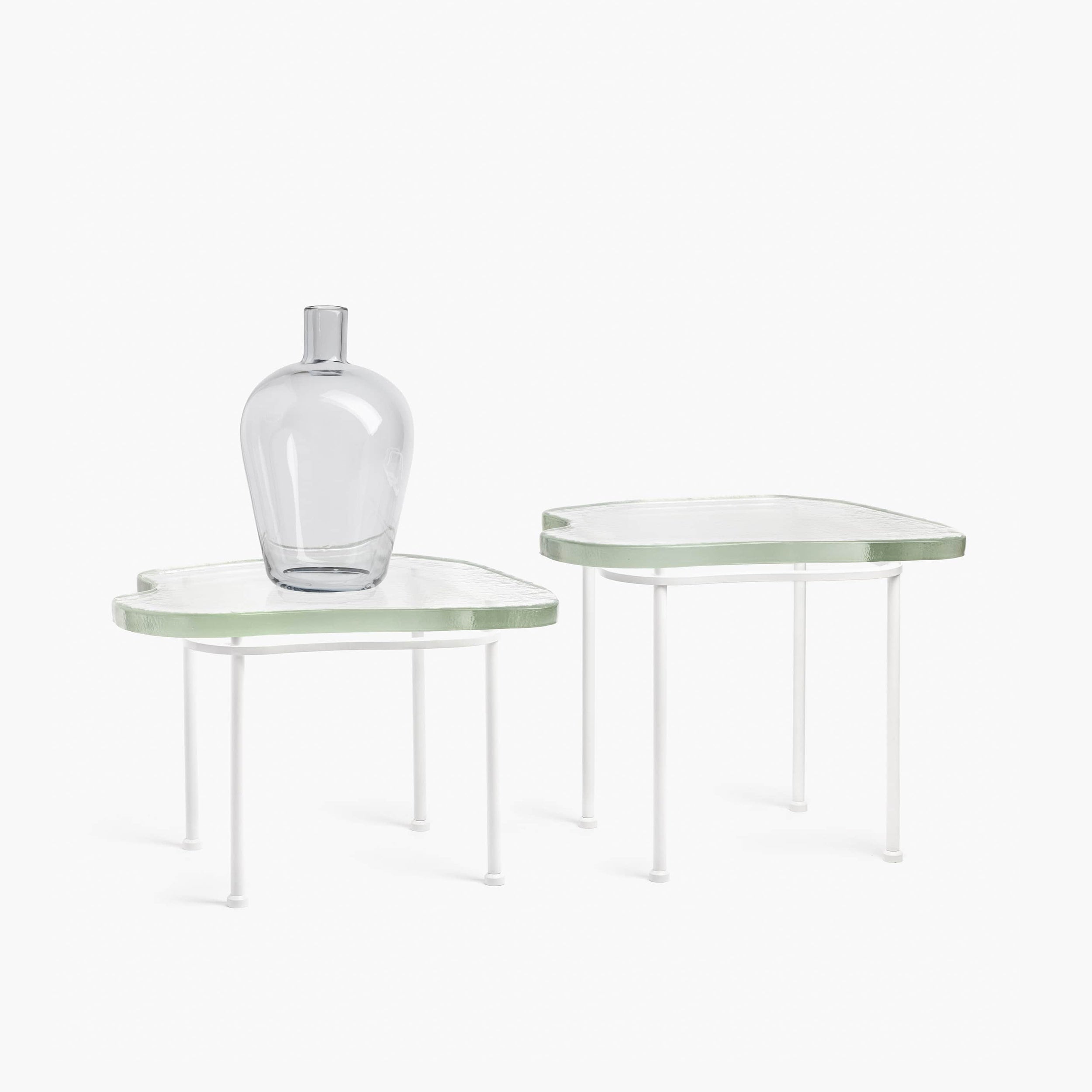 YALI ISOLA SIDE TABLE CLEAR WHITE 