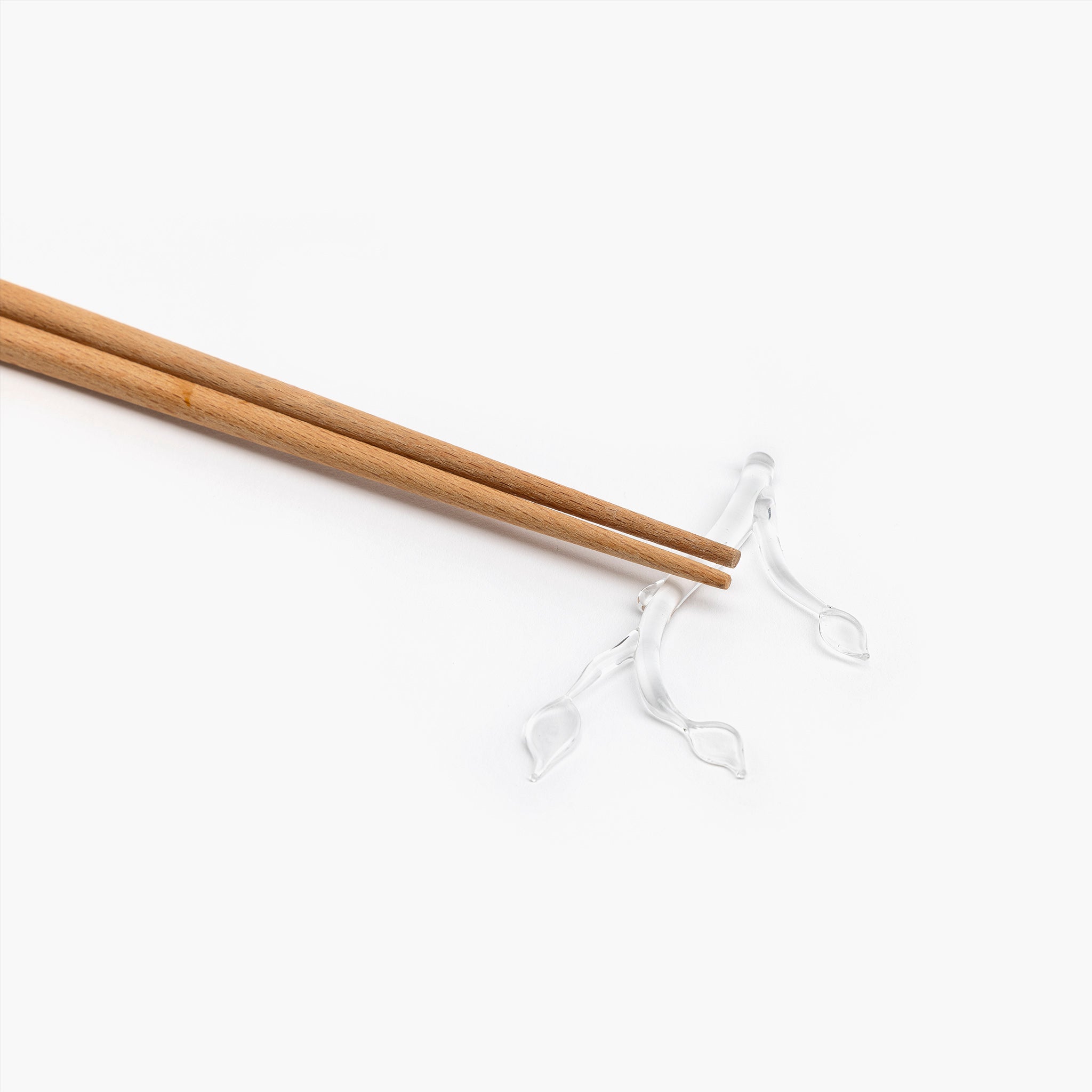 YALI KOMOREBI CHOPSTICK REST CLEAR SET OF TWO