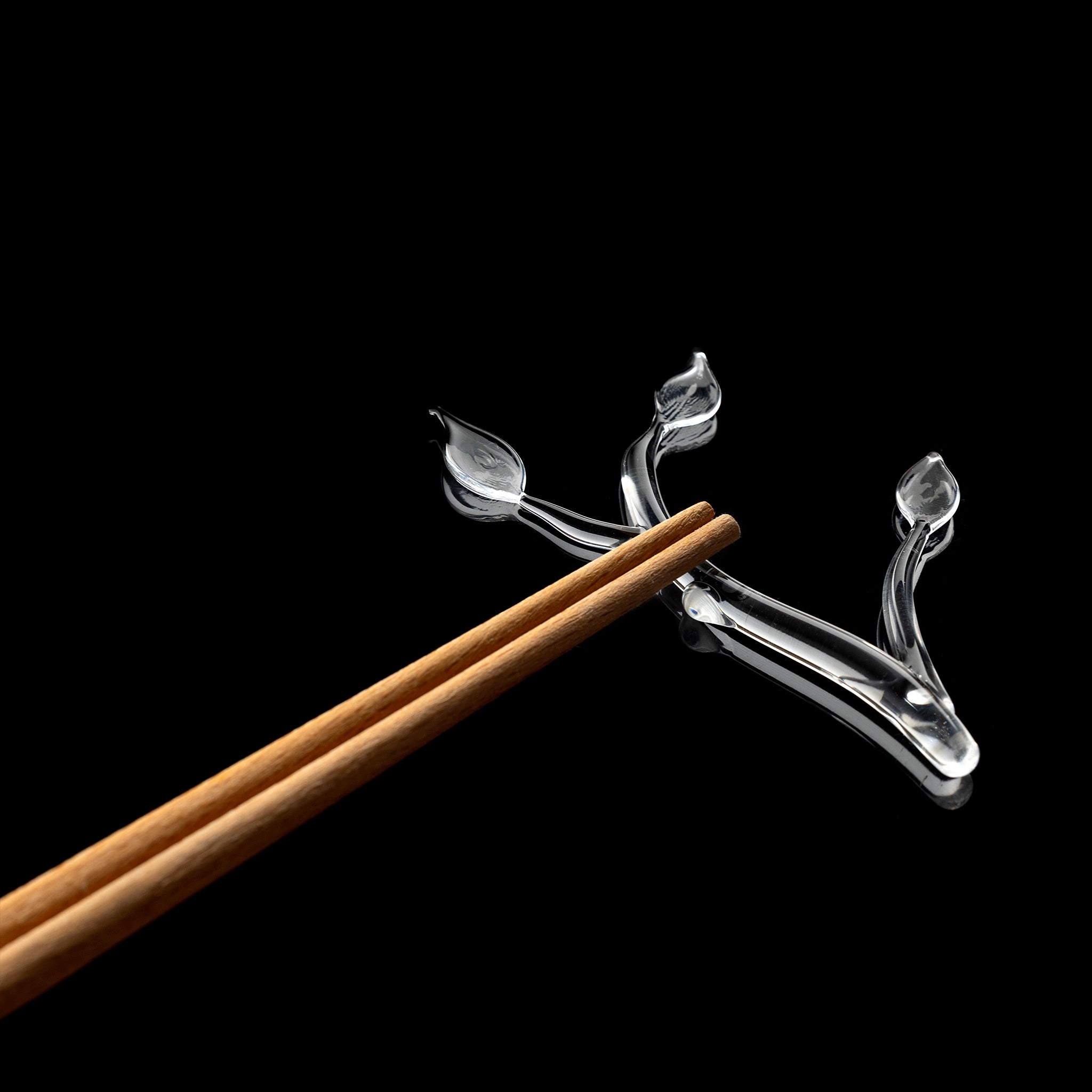 YALI KOMOREBI CHOPSTICK REST CLEAR SET OF TWO