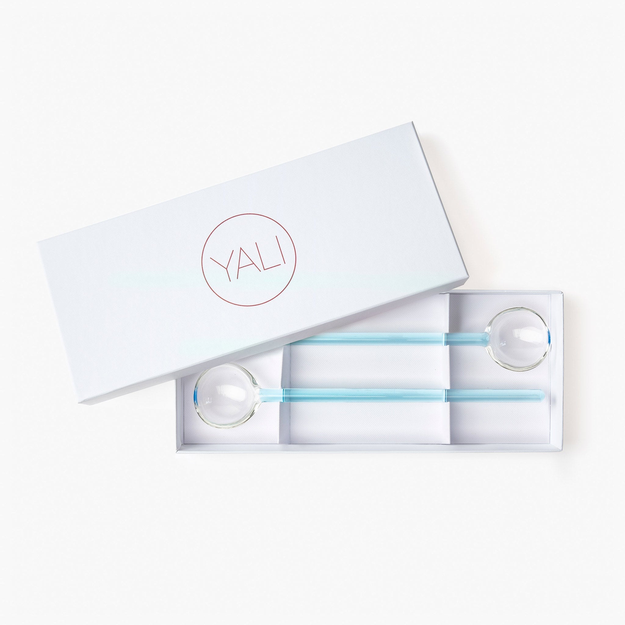 YALI SALAD SERVER SET AQUA