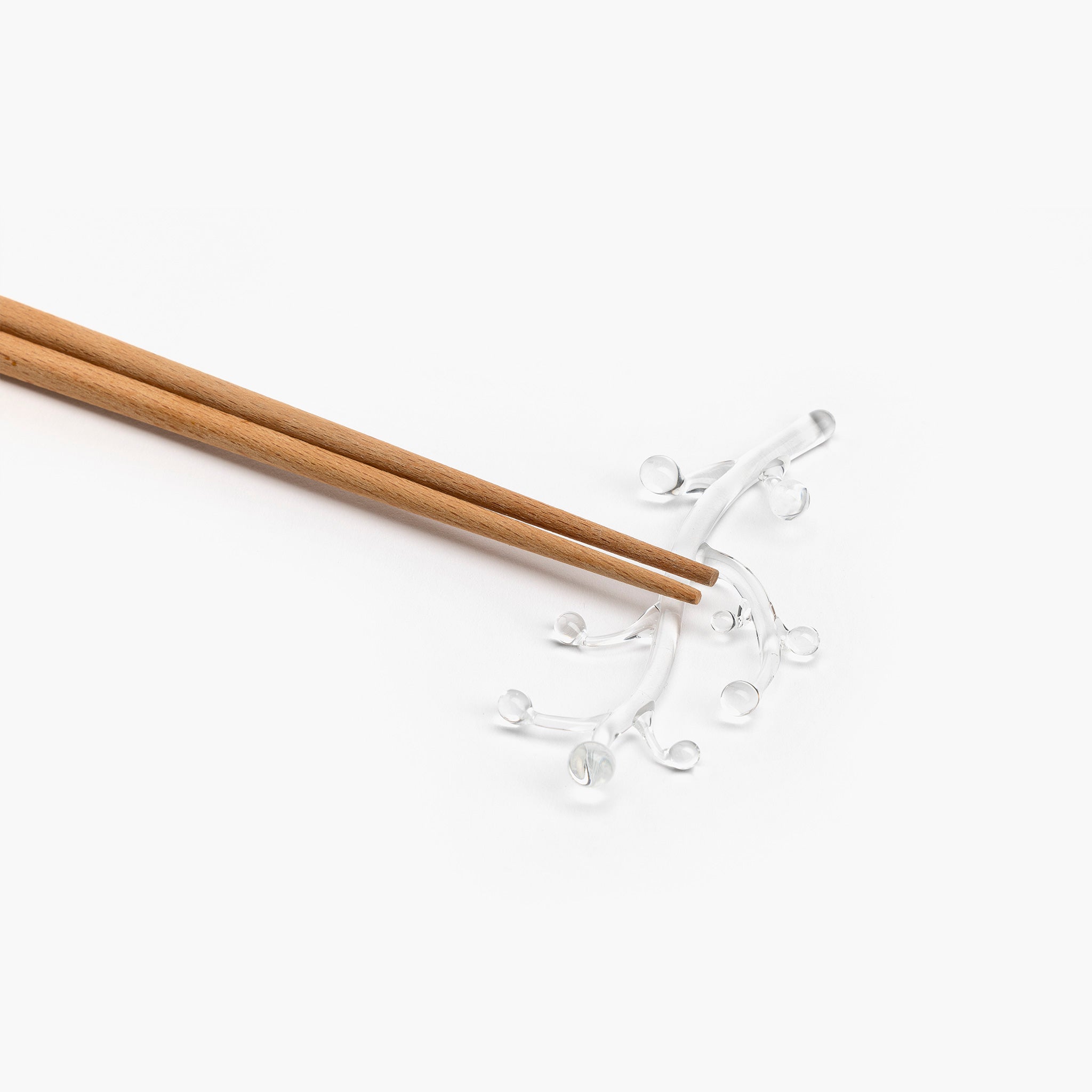 YALI SILVA CHOPSTICK REST CLEAR SET OF TWO