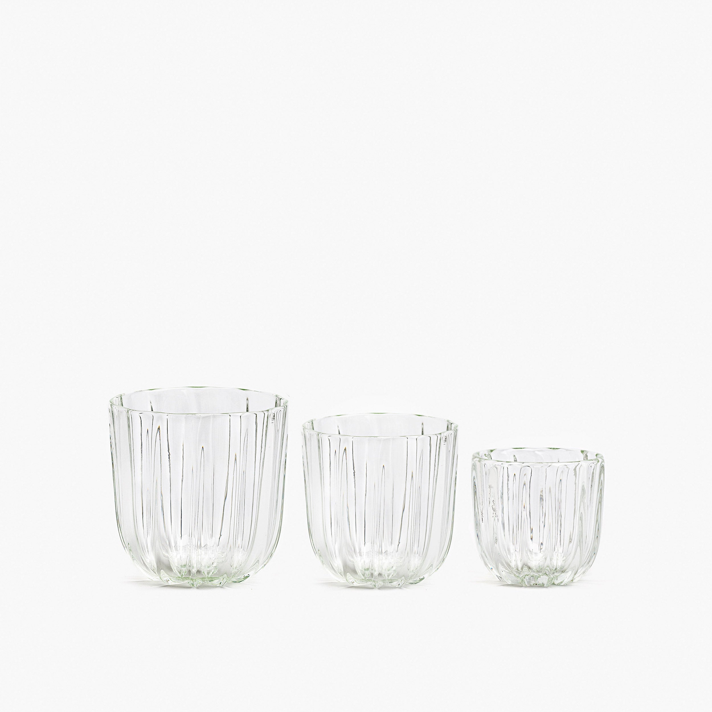 YALI WAVE GLASS CLEAR SMALL