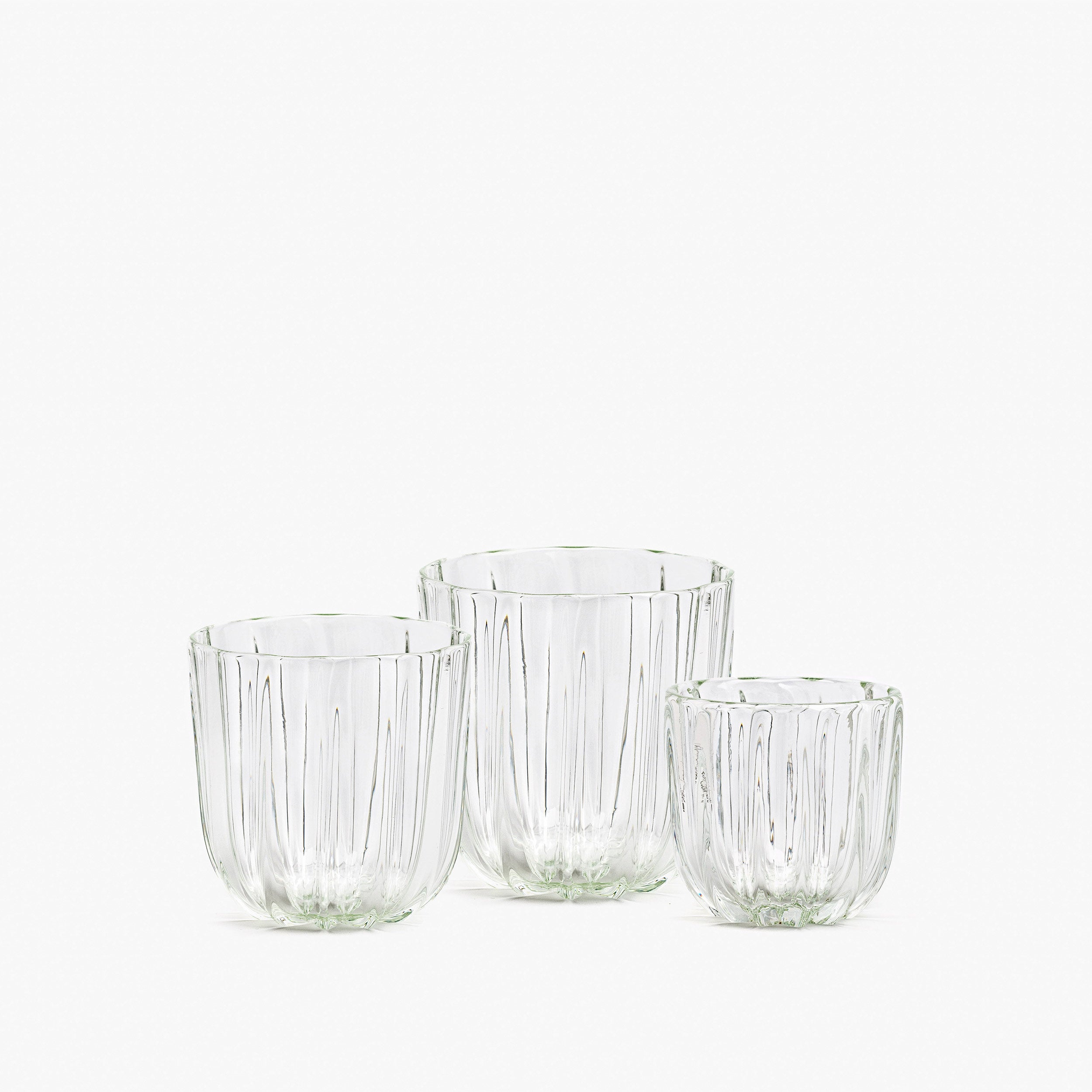 YALI WAVE GLASS CLEAR SMALL