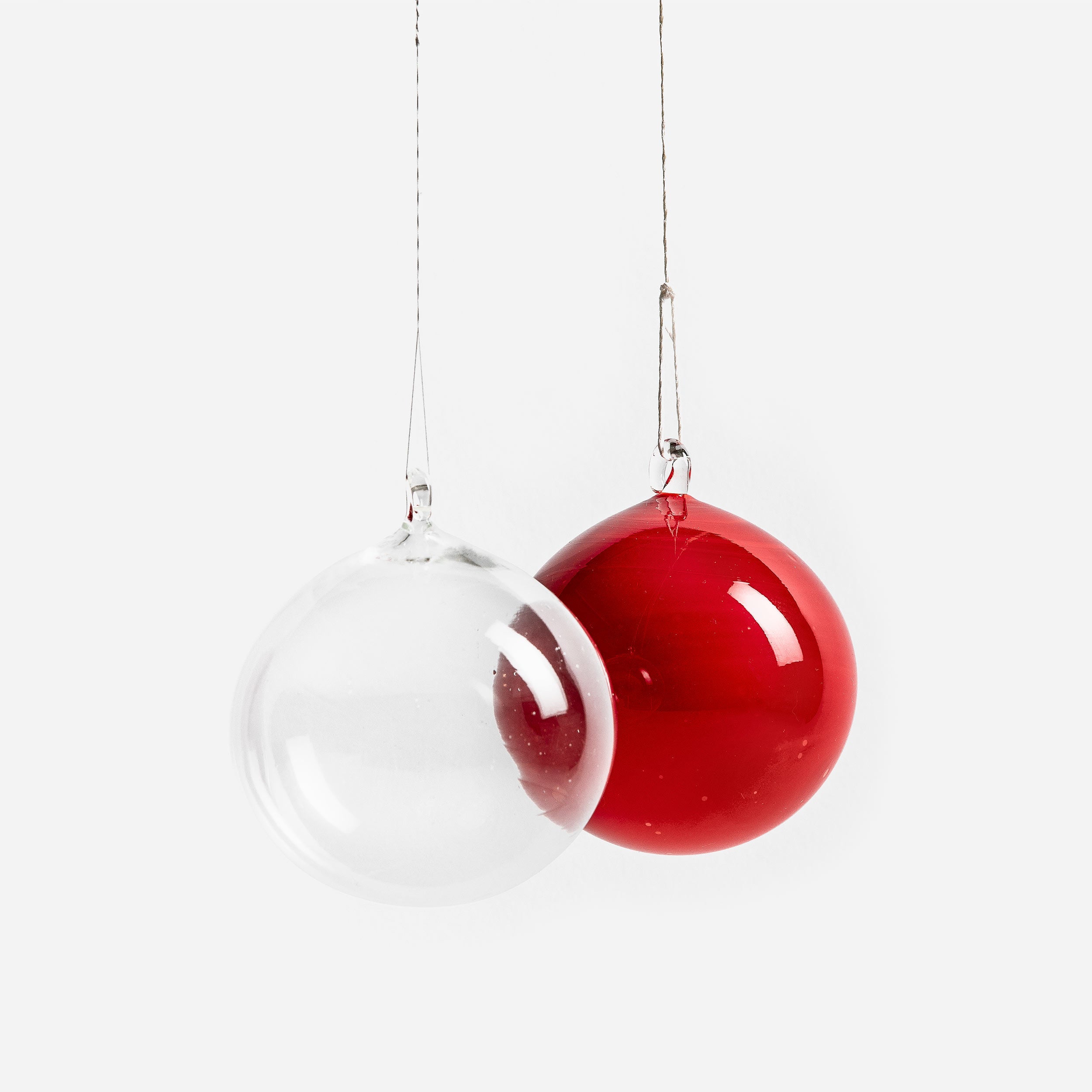 YALI XMAS BAUBLE OPAQUE RED