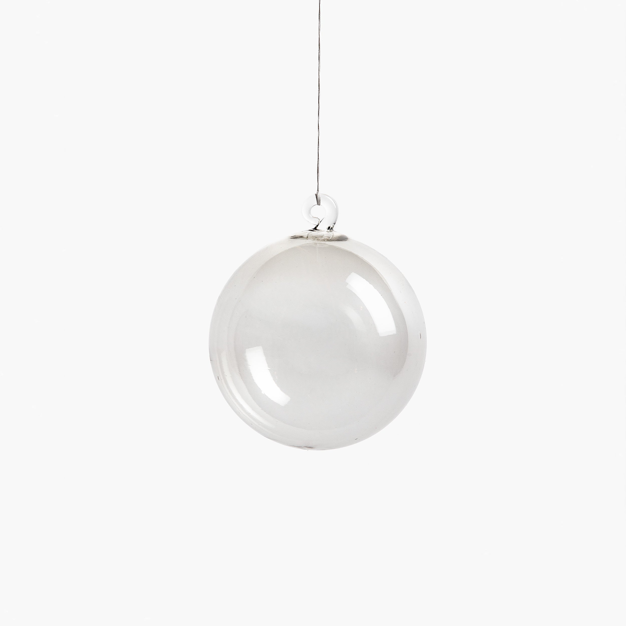 YALI XMAS BAUBLE TRANSPARENT GREY